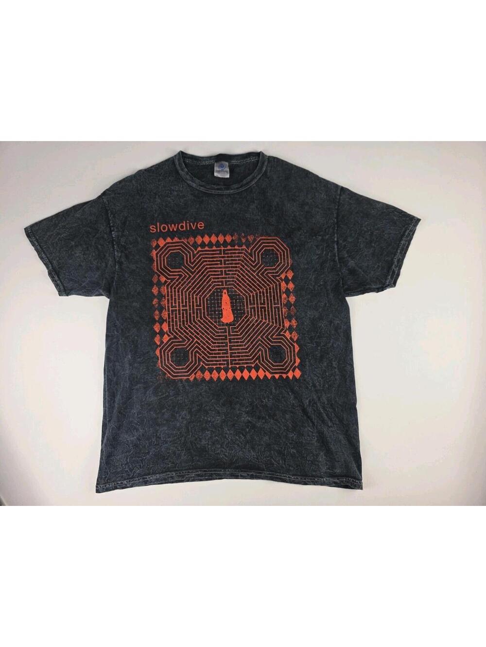 VTG Y2K ~ SLOWDIVE ~ Colortone Mens Tie-Dye T Shirt Size XL ~ RARE Shoegaze